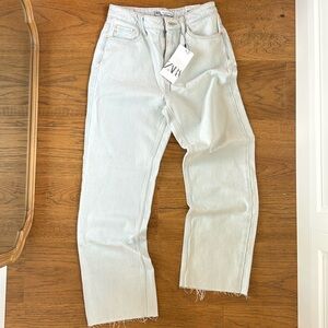 NWT ZARA STRAIGHT FIT JEANS 4